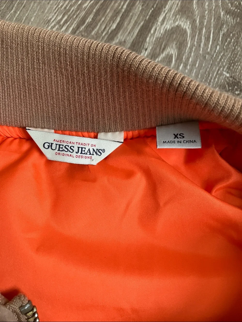 Guess women's satin flight/bomber jacket